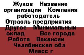 Жуков › Название организации ­ Компания-работодатель › Отрасль предприятия ­ Другое › Минимальный оклад ­ 1 - Все города Работа » Вакансии   . Челябинская обл.,Миасс г.